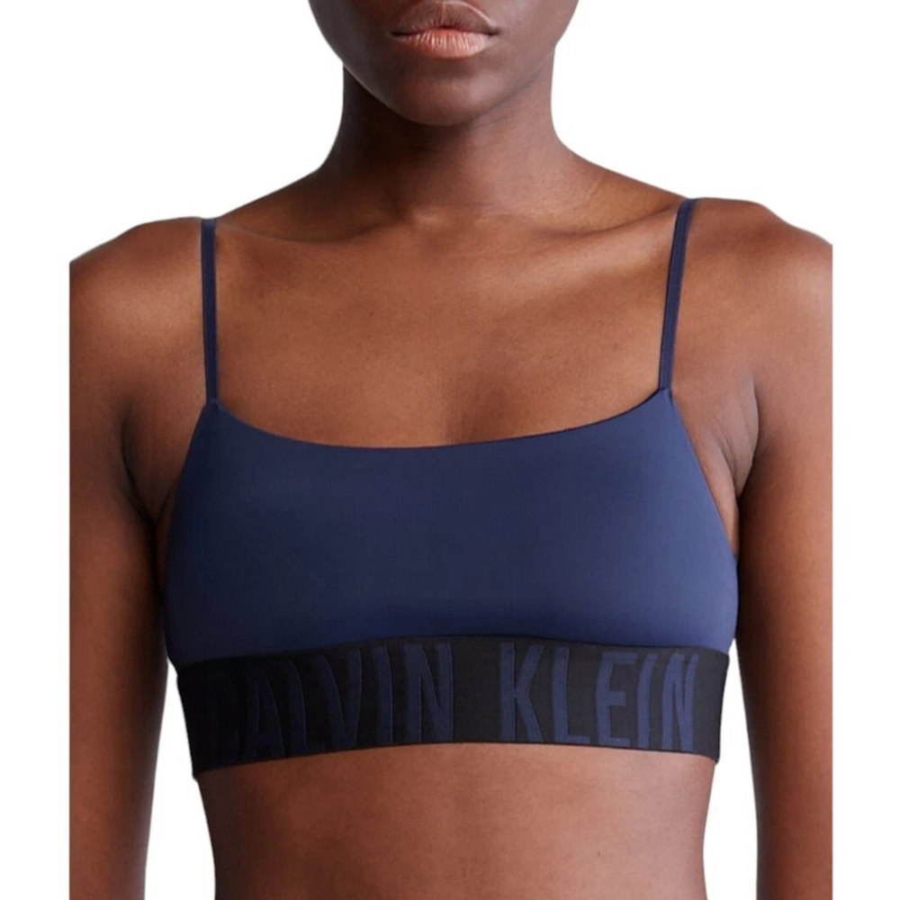 Calvin Klein Women's Small Navy Intense Power Micro Unlined Bralette NWT